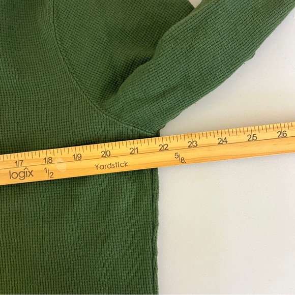 Open Trails Men's Long Sleeve Waffle Knit Shirt Green Size XL - Picture 6 of 10